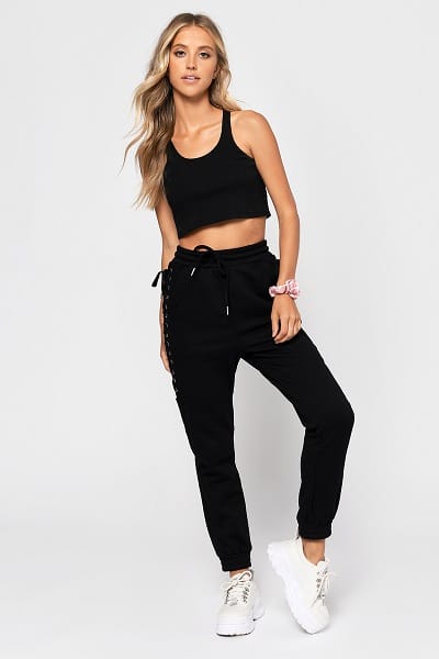 black french kiss terry jogger