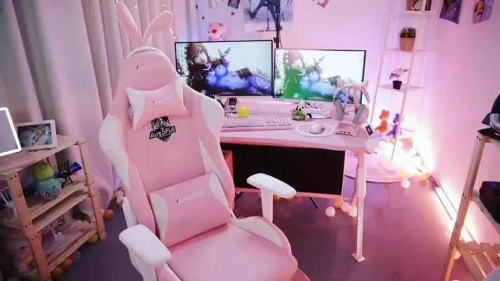 Home - Findingneverlandthemusical 27 Pink Gaming Chair With Bunny Ears