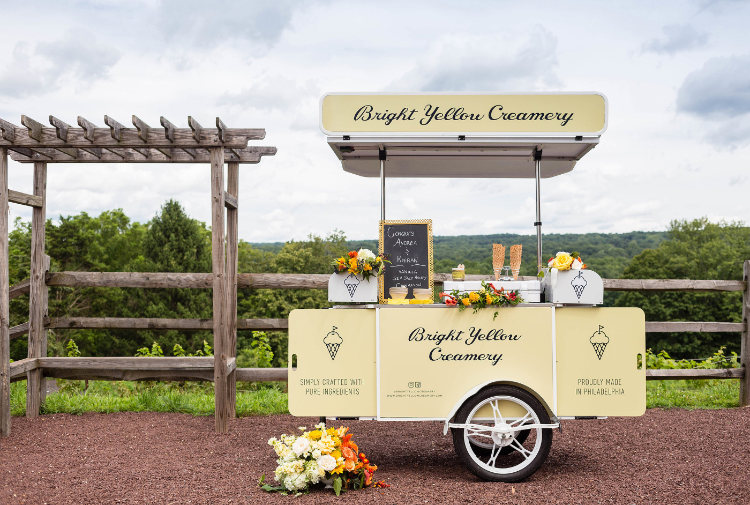 vintage ice cream cart