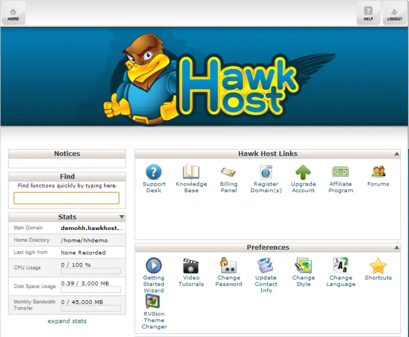 Comprehensive Review of Hawk Host: A Versatile and High-Performance Web Hosting Provider 3 Hawk Host cPanel1