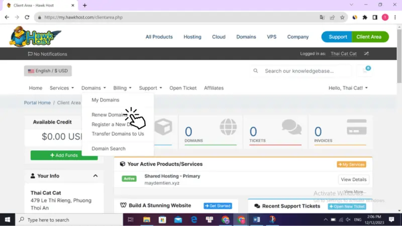 Comprehensive Review of Hawk Host: A Versatile and High-Performance Web Hosting Provider 4 Huong Dan Su Dung Hosting Hawk Host