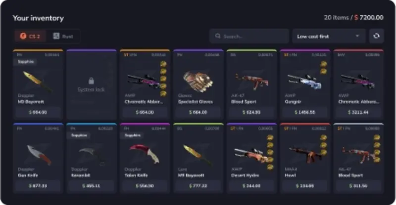 open inventory art
